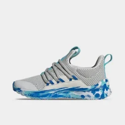 Big Kids' Adidas Lite Racer Adapt 5.0 Stretch Lace Casual Shoes Dash Grey/White/Bright Royal - IG2491 051