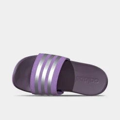 Little Kids' Adidas Adilette Comfort Slide Sandals Violet Fusion/Matte Silver/Shadow Violet - IG2574P 500 -Default Template 7 IG2574P 500 P5