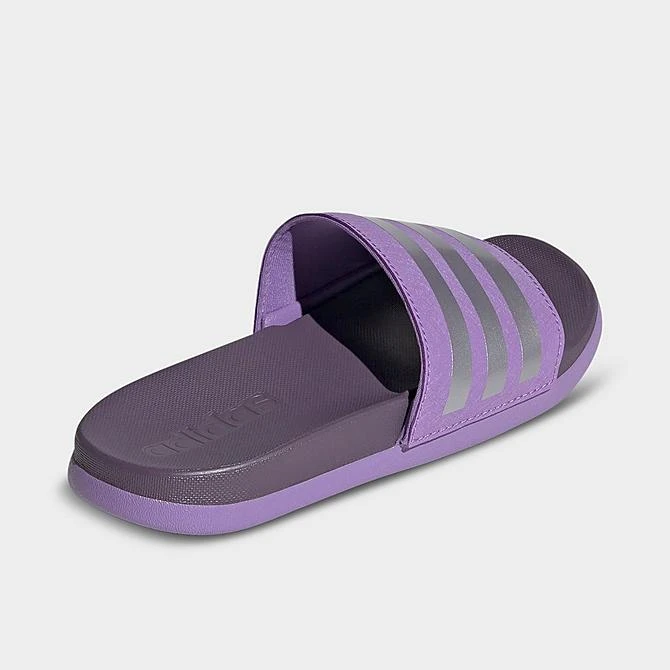 Big Kids' Adidas Adilette Comfort Slide Sandals Magic Lilac/Zero Metallic - IG2574 500 6 Big Kids' Adidas Adilette Comfort Slide Sandals Magic Lilac/Zero Metallic - IG2574 500 - Image 4