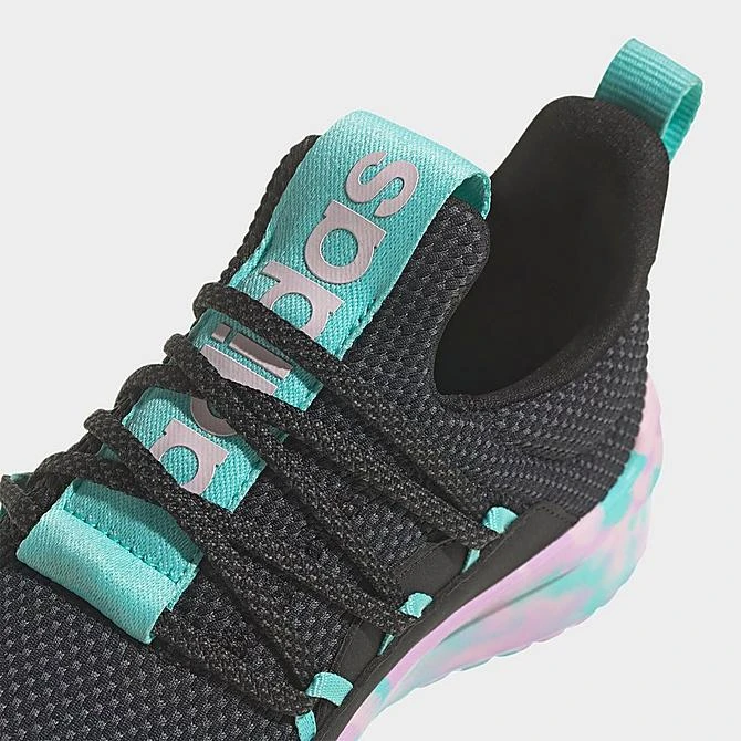 Little Kids' Adidas Lite Racer Adapt 5.0 Stretch Lace Casual Shoes Core Black/Clear Pink/Flash Aqua - IG5399P 001 5 Little Kids' Adidas Lite Racer Adapt 5.0 Stretch Lace Casual Shoes Core Black/Clear Pink/Flash Aqua - IG5399P 001 - Image 3