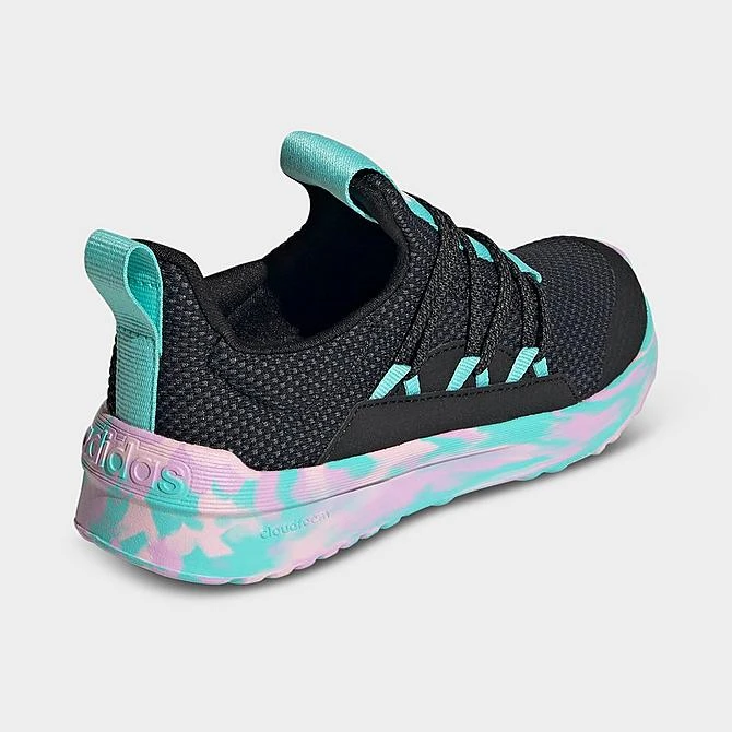 Little Kids' Adidas Lite Racer Adapt 5.0 Stretch Lace Casual Shoes Core Black/Clear Pink/Flash Aqua - IG5399P 001 6 Little Kids' Adidas Lite Racer Adapt 5.0 Stretch Lace Casual Shoes Core Black/Clear Pink/Flash Aqua - IG5399P 001 - Image 4
