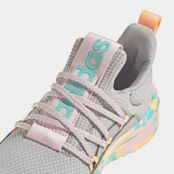 Little Kids' Adidas Lite Racer Adapt 5.0 Stretch Lace Casual Shoes Grey Two/Clear Pink/Flash Aqua - IG5400P 033 -Default Template 7 IG5400P 033 P3