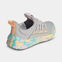 Little Kids' Adidas Lite Racer Adapt 5.0 Stretch Lace Casual Shoes Grey Two/Clear Pink/Flash Aqua - IG5400P 033 -Default Template 7 IG5400P 033 P4