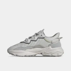 Big Kids' Adidas Originals Ozweego Casual Shoes Grey/Grey/Grey - IG7419 056