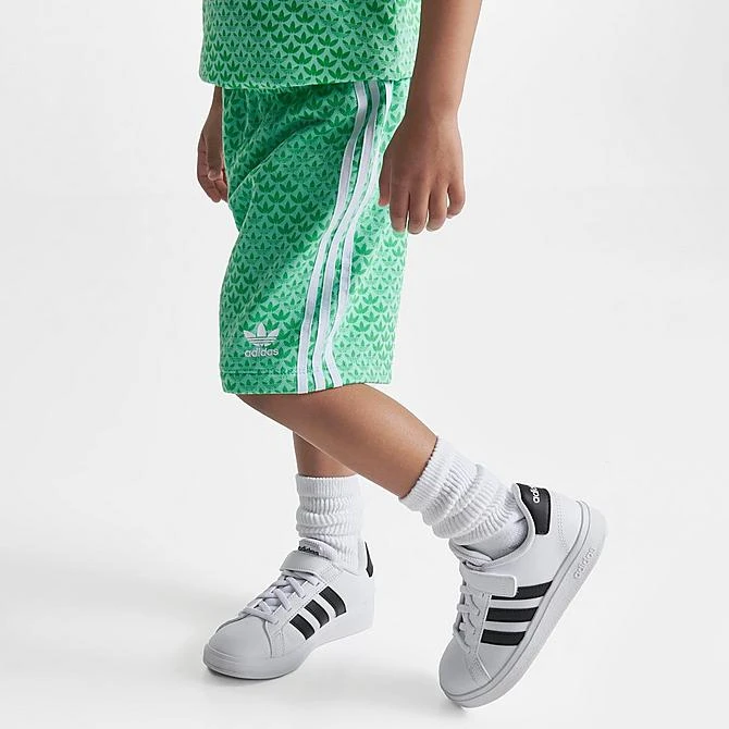 Kids' Toddler Adidas Originals Monogram T-Shirt And Shorts Set Green - IJ7125 333 6 Kids' Toddler Adidas Originals Monogram T-Shirt And Shorts Set Green - IJ7125 333 - Image 4