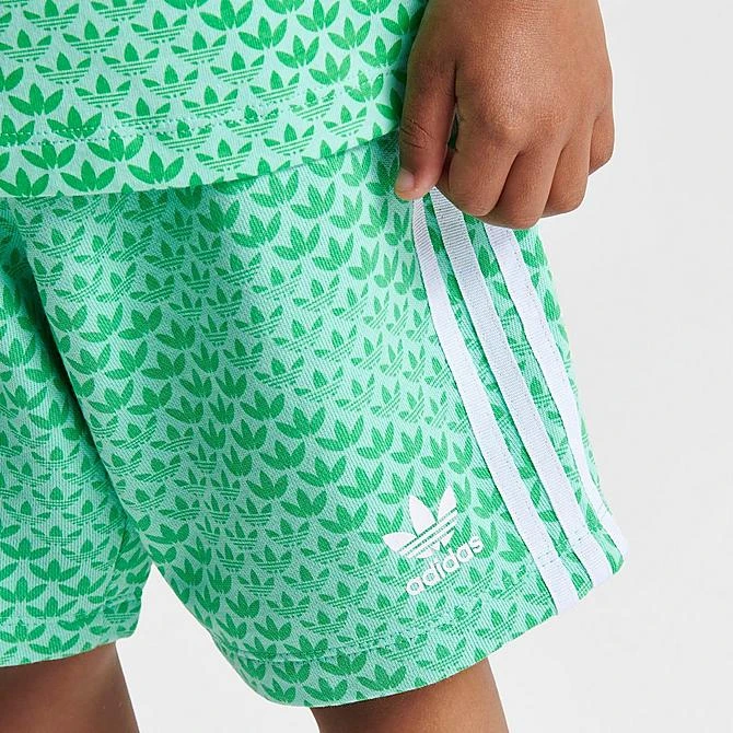 Kids' Toddler Adidas Originals Monogram T-Shirt And Shorts Set Green - IJ7125 333 8 Kids' Toddler Adidas Originals Monogram T-Shirt And Shorts Set Green - IJ7125 333 - Image 6