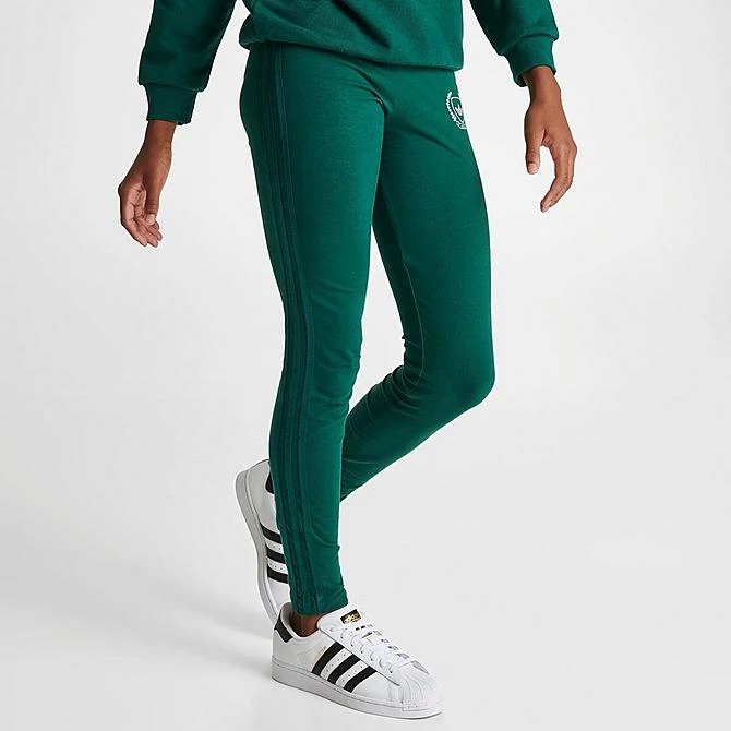 Girls' Adidas Originals Collegiate High-Waisted Leggings Collegiate Green - IL5038 305 5 Girls' Adidas Originals Collegiate High-Waisted Leggings Collegiate Green - IL5038 305 - Image 3