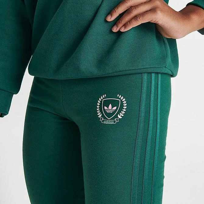Girls' Adidas Originals Collegiate High-Waisted Leggings Collegiate Green - IL5038 305 7 Girls' Adidas Originals Collegiate High-Waisted Leggings Collegiate Green - IL5038 305 - Image 5