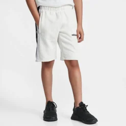 Kids' Adidas Originals Tape Fleece Shorts White/Black - IL9719 100 -Default Template 7 IL9719 100 M3