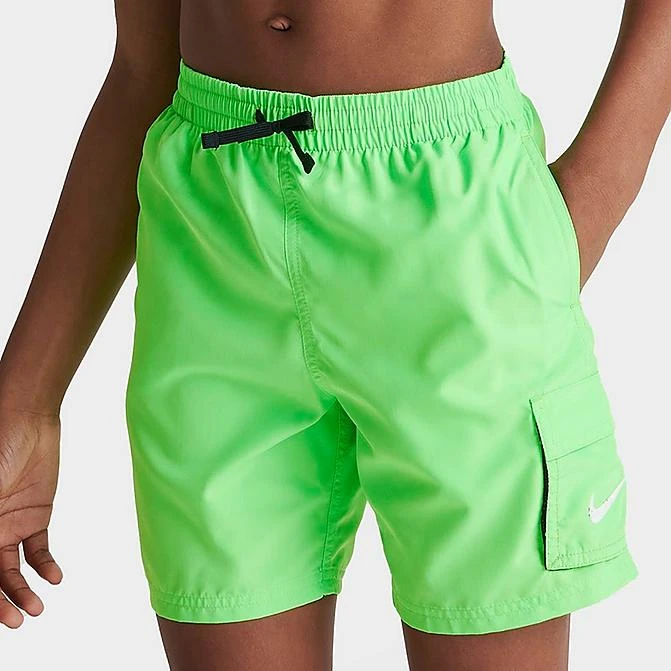 Boys' Nike Voyage Cargo Swim Shorts Neon Green - NESSB818 370 3 Boys' Nike Voyage Cargo Swim Shorts Neon Green - NESSB818 370