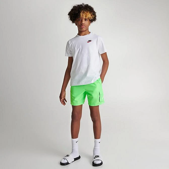 Boys' Nike Voyage Cargo Swim Shorts Neon Green - NESSB818 370 4 Boys' Nike Voyage Cargo Swim Shorts Neon Green - NESSB818 370 - Image 2