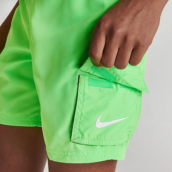 Boys' Nike Voyage Cargo Swim Shorts Neon Green - NESSB818 370 7 Boys' Nike Voyage Cargo Swim Shorts Neon Green - NESSB818 370 - Image 5