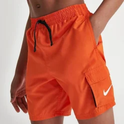 Boys' Nike Voyage Cargo Swim Shorts Orange - NESSB818 620 -Default Template 7 NESSB818 620 M5