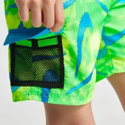 Boys' Nike Tie Dye Swoosh Cargo Swim Shorts Green/Blue - NESSD801 370 -Default Template 7 NESSD801 370 M6