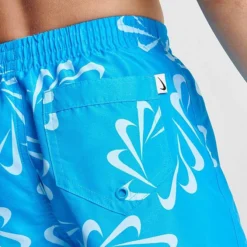 Boys' Nike Swoosh Line Volley 7" Swim Shorts Blue - NESSD804 480 -Default Template 7 NESSD804 480 M6