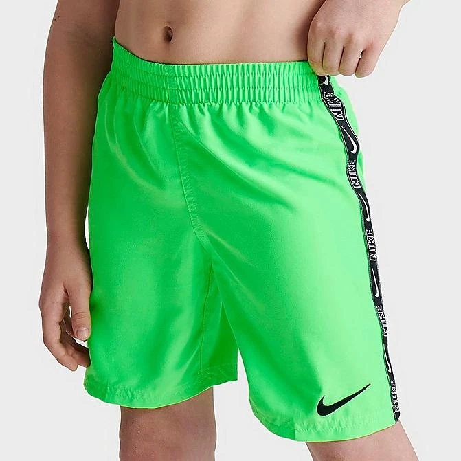 Boys' Little Kids' Nike Taped Swim Shorts Neon Green - NESSD861 370 3 Boys' Little Kids' Nike Taped Swim Shorts Neon Green - NESSD861 370