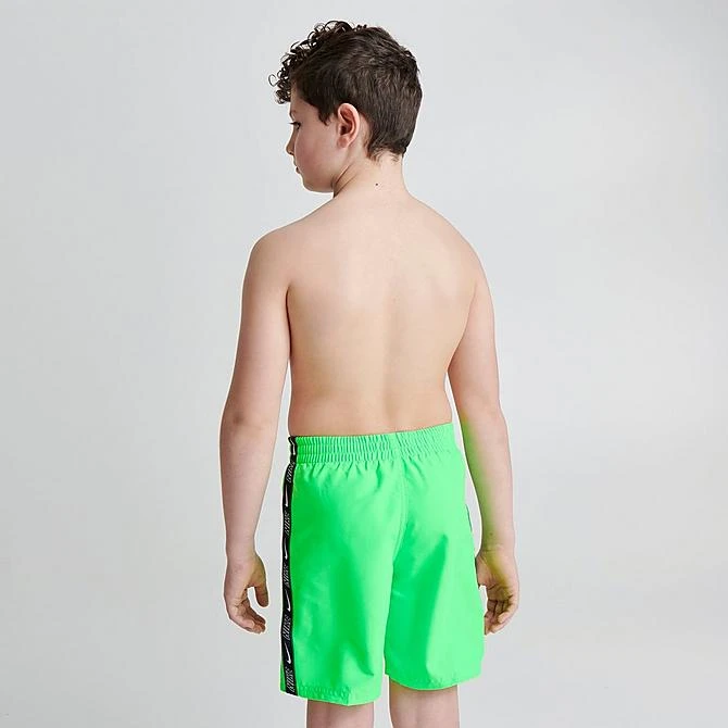 Boys' Little Kids' Nike Taped Swim Shorts Neon Green - NESSD861 370 6 Boys' Little Kids' Nike Taped Swim Shorts Neon Green - NESSD861 370 - Image 4