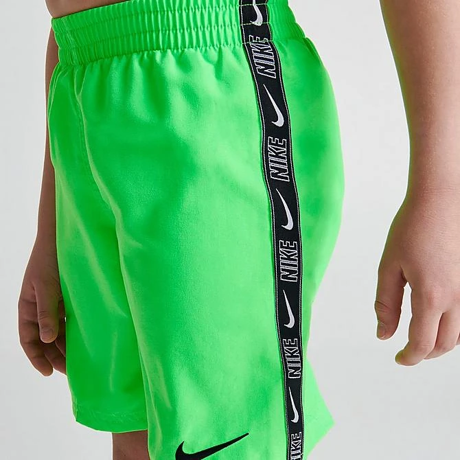 Boys' Little Kids' Nike Taped Swim Shorts Neon Green - NESSD861 370 7 Boys' Little Kids' Nike Taped Swim Shorts Neon Green - NESSD861 370 - Image 5