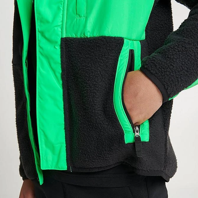 Boys' The North Face Forrest Fleece Mashup Jacket Black/Neon Green - NF0A82SY 001 8 Boys' The North Face Forrest Fleece Mashup Jacket Black/Neon Green - NF0A82SY 001 - Image 6
