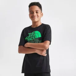 Kids' The North Face Graphic T-Shirt TNF Black/LED Yellow - NF0A82T8 001 -Default Template 7 NF0A82T8 001 M3