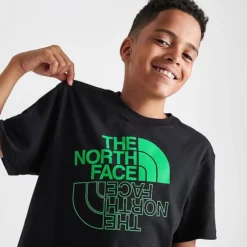 Kids' The North Face Graphic T-Shirt TNF Black/LED Yellow - NF0A82T8 001 -Default Template 7 NF0A82T8 001 M5