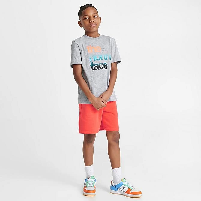 Kids' The North Face Graphic T-Shirt TNF Light Grey Heather/LED Yellow - NF0A82T8 050 4 Kids' The North Face Graphic T-Shirt TNF Light Grey Heather/LED Yellow - NF0A82T8 050 - Image 2