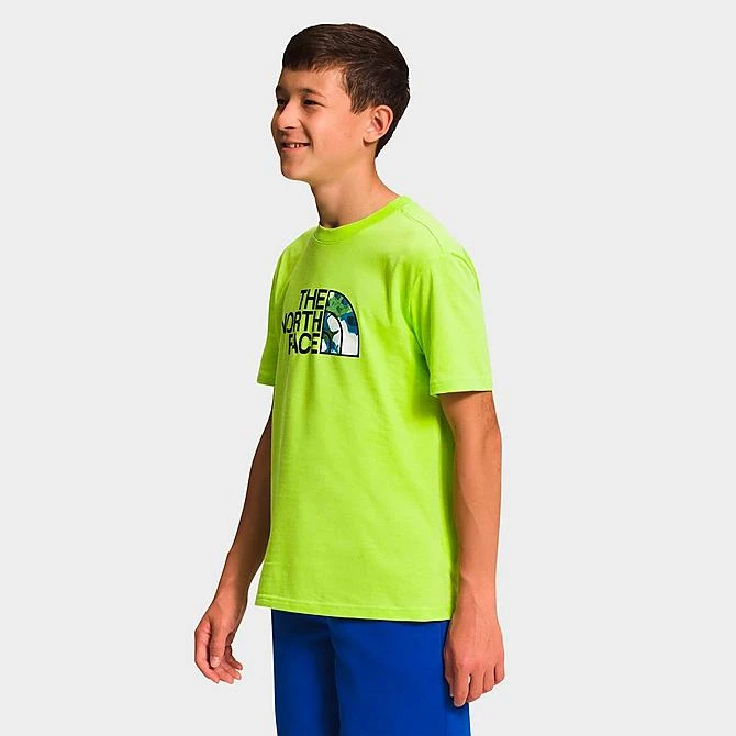 Boys' The North Face Graphic Short Sleeve T-Shirt LED Yellow/TNF Black/Summit Navy - NF0A82T8 730 4 Boys' The North Face Graphic Short Sleeve T-Shirt LED Yellow/TNF Black/Summit Navy - NF0A82T8 730 - Image 2
