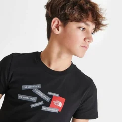 Kids' The North Face Sticker Toss T-Shirt Black - NF0A83E1 001 -Default Template 7 NF0A83E1 001 M5