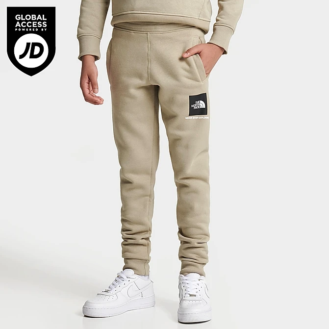 Kids' The North Face Small Box Logo Jogger Pants Flax - NF0A84YV 251