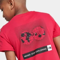 Boys' The North Face Never Stop Exploring T-Shirt TNF Red - NF0A84ZC 610 -Default Template 7 NF0A84ZC 610 M5