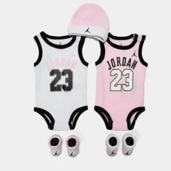 Nike Infant Jordan Jersey 5-Piece Box Set Pink/White - NJ0340 A9Y
