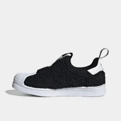 Little Kids' Adidas Originals Superstar 360 Slip-On Casual Shoes Black/Black/White - Q46315 001
