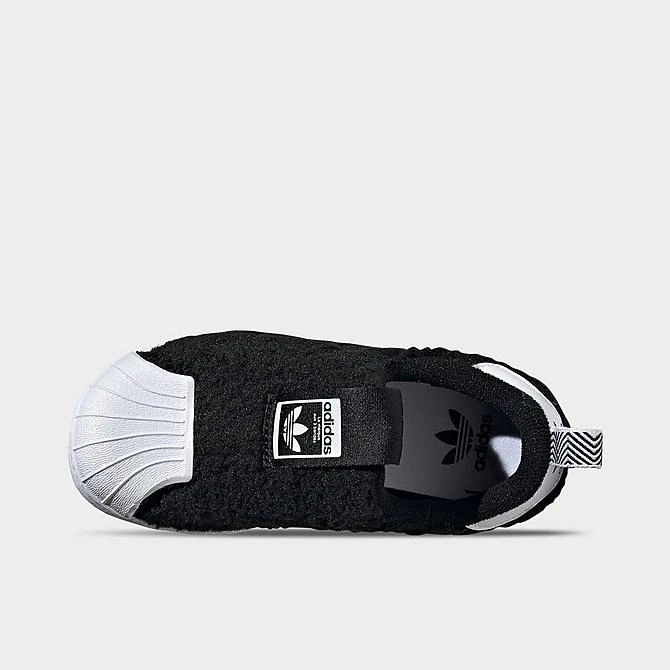 Little Kids' Adidas Originals Superstar 360 Slip-On Casual Shoes Black/Black/White - Q46315 001 7 Little Kids' Adidas Originals Superstar 360 Slip-On Casual Shoes Black/Black/White - Q46315 001 - Image 5