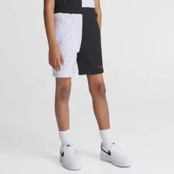 Boys' Sonneti Split Speckle Fleece Shorts Black/White/Red - SNJ13124 090 -Default Template 7 SNJ13124 090 M3