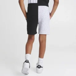 Boys' Sonneti Split Speckle Fleece Shorts Black/White/Red - SNJ13124 090 -Default Template 7 SNJ13124 090 M4