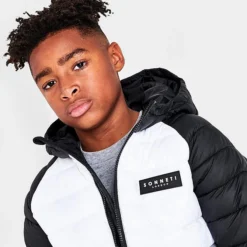 Boys' Sonneti Post Bubble Puffer Jacket Black/White/Grey - SNT13003 001 -Default Template 7 SNT13003 001 M5
