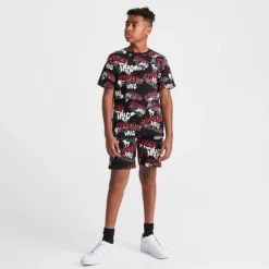 Kids' Supply & Demand Graffiti T-Shirt Black/Red - SUJ16542 090 -Default Template 7 SUJ16542 090 M2