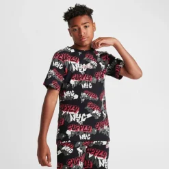Kids' Supply & Demand Graffiti T-Shirt Black/Red - SUJ16542 090 -Default Template 7 SUJ16542 090 M3