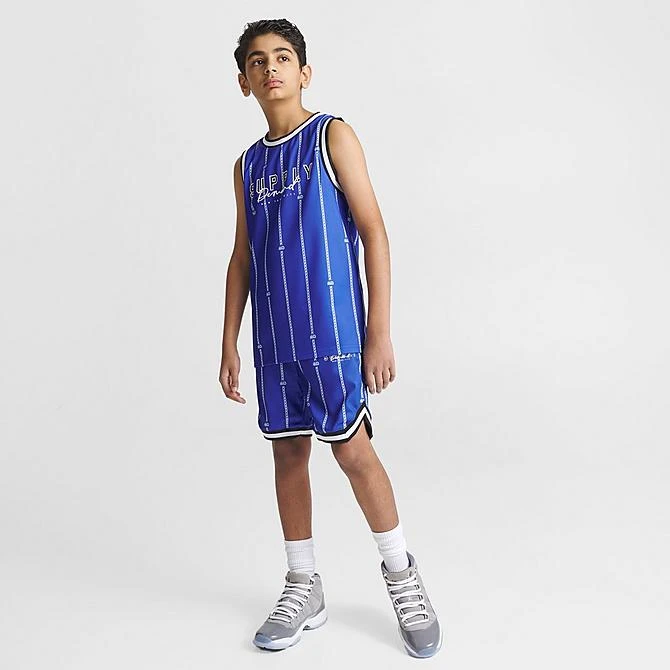 Boys' Supply & Demand Pinstripe Basketball Shorts Blue - SUJ16558 101 4 Boys' Supply & Demand Pinstripe Basketball Shorts Blue - SUJ16558 101 - Image 2
