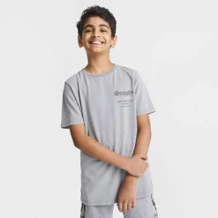 Boys' Supply & Demand Acid Wash T-Shirt Grey - SUJ16579 040