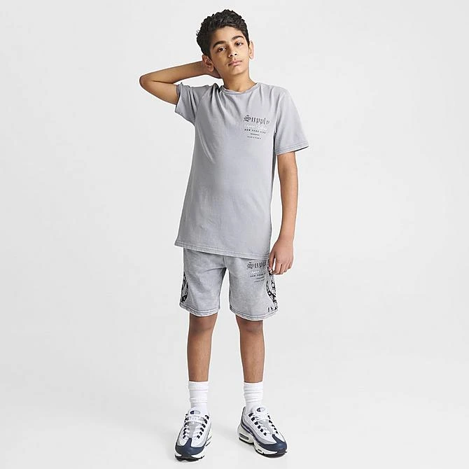 Boys' Supply & Demand Acid Wash T-Shirt Grey - SUJ16579 040 4 Boys' Supply & Demand Acid Wash T-Shirt Grey - SUJ16579 040 - Image 2