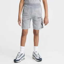Boys' Supply & Demand Acid Wash Shorts Grey - SUJ16580 040
