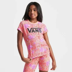 Girls' Vans Rose Camo Print Mini T-Shirt Cyclamen - VN00040UÂ 660