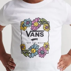 Girls' Toddler And Little Kids' Vans Flower Box T-Shirt White - VN00041W 100 -Default Template 7 VN00041W 100 M5