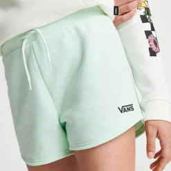 Girls' Vans Cozy Time Shorts Clearly Aqua - VN00076W 420 -Default Template 7 VN00076W 420 M5