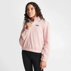 Girls' Vans Mock Neck Half-Zip Sweatshirt Rose Smoke - VN00077V 660 -Default Template 7 VN00077V 660 M3