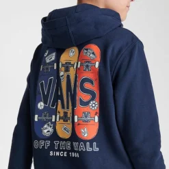 Big Kids' Vans Boardview Back Hit Pullover Hoodie University Blue - VN00087U 401 -Default Template 7 VN00087U 401 M4