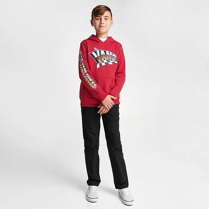 Kids' Vans Hole Shot Pullover Hoodie Red - VN00087W 601 4 Kids' Vans Hole Shot Pullover Hoodie Red - VN00087W 601 - Image 2
