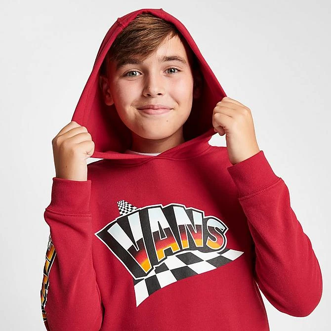Kids' Vans Hole Shot Pullover Hoodie Red - VN00087W 601 7 Kids' Vans Hole Shot Pullover Hoodie Red - VN00087W 601 - Image 5