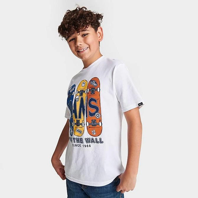 Kids' Vans Boardview T-Shirt White - VN00089C 100 3 Kids' Vans Boardview T-Shirt White - VN00089C 100